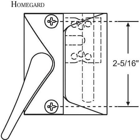 Strybuc Primary Sash Lock Die Cast 34-102-3